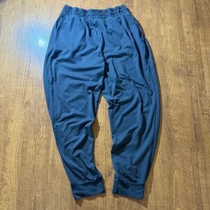 Zenana Black Joggers High Waist Elastic Cuffs Tapered Leg Pants Size Large